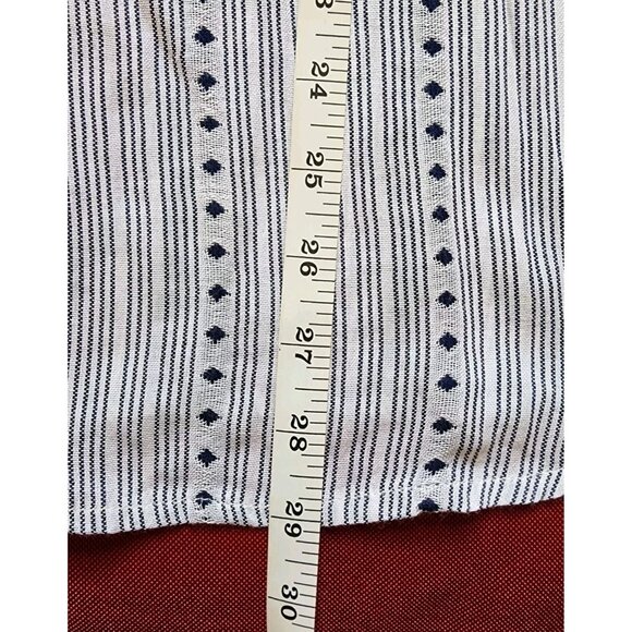 Caffe Marrahesh Women's Embroidered Blouse V-neck Short Sleeve Pullover Large - Picture 13 of 13